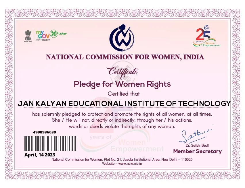 Pledge for Women Rights